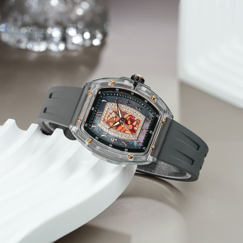 Official Tsar Bomba Swiss Acrylic Elemental Ladies Series Watch - TB8219 Nucleus Femme 02 - Top G Watches
