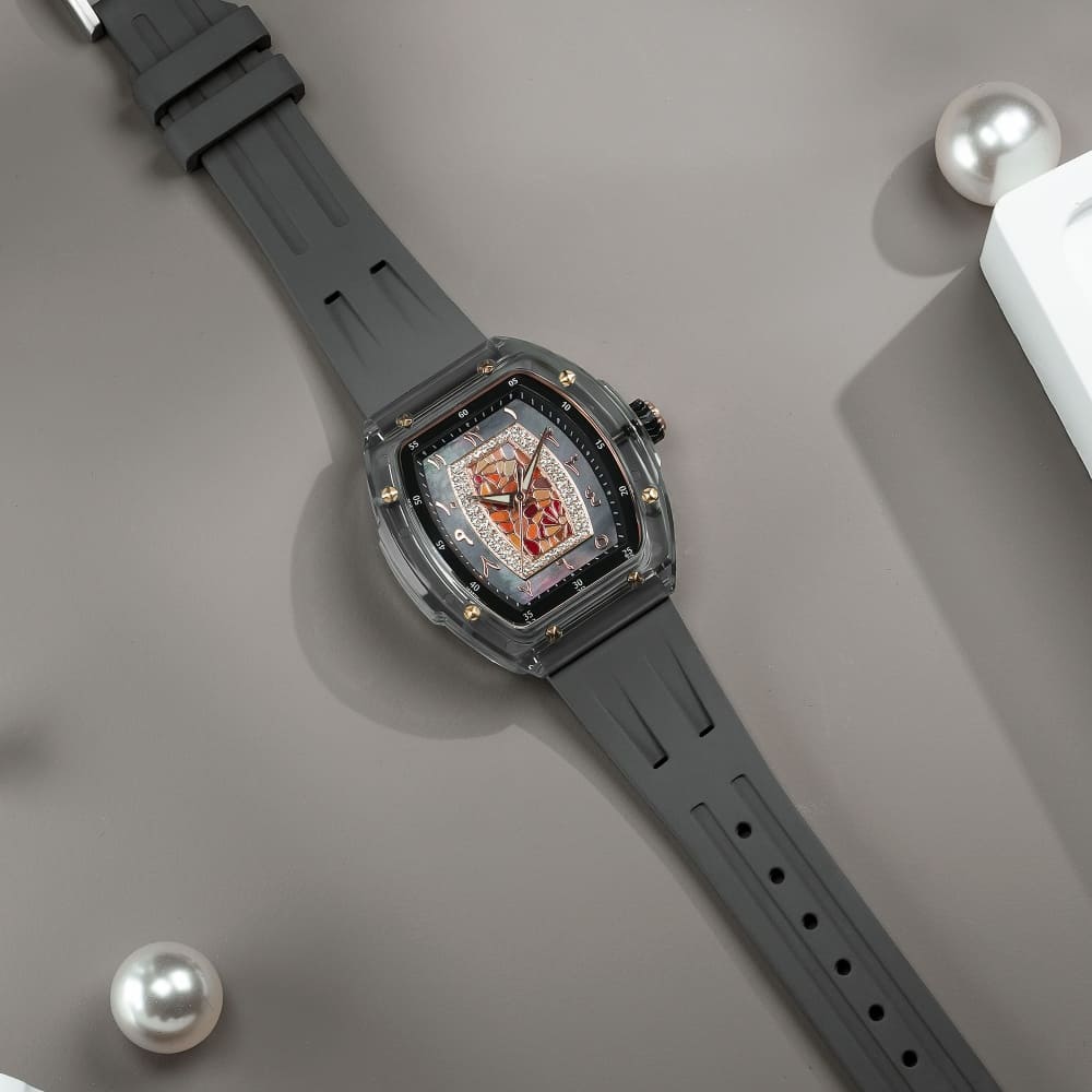 Official Tsar Bomba Swiss Acrylic Elemental Ladies Series Watch - TB8219 Nucleus Femme 02 - Top G Watches