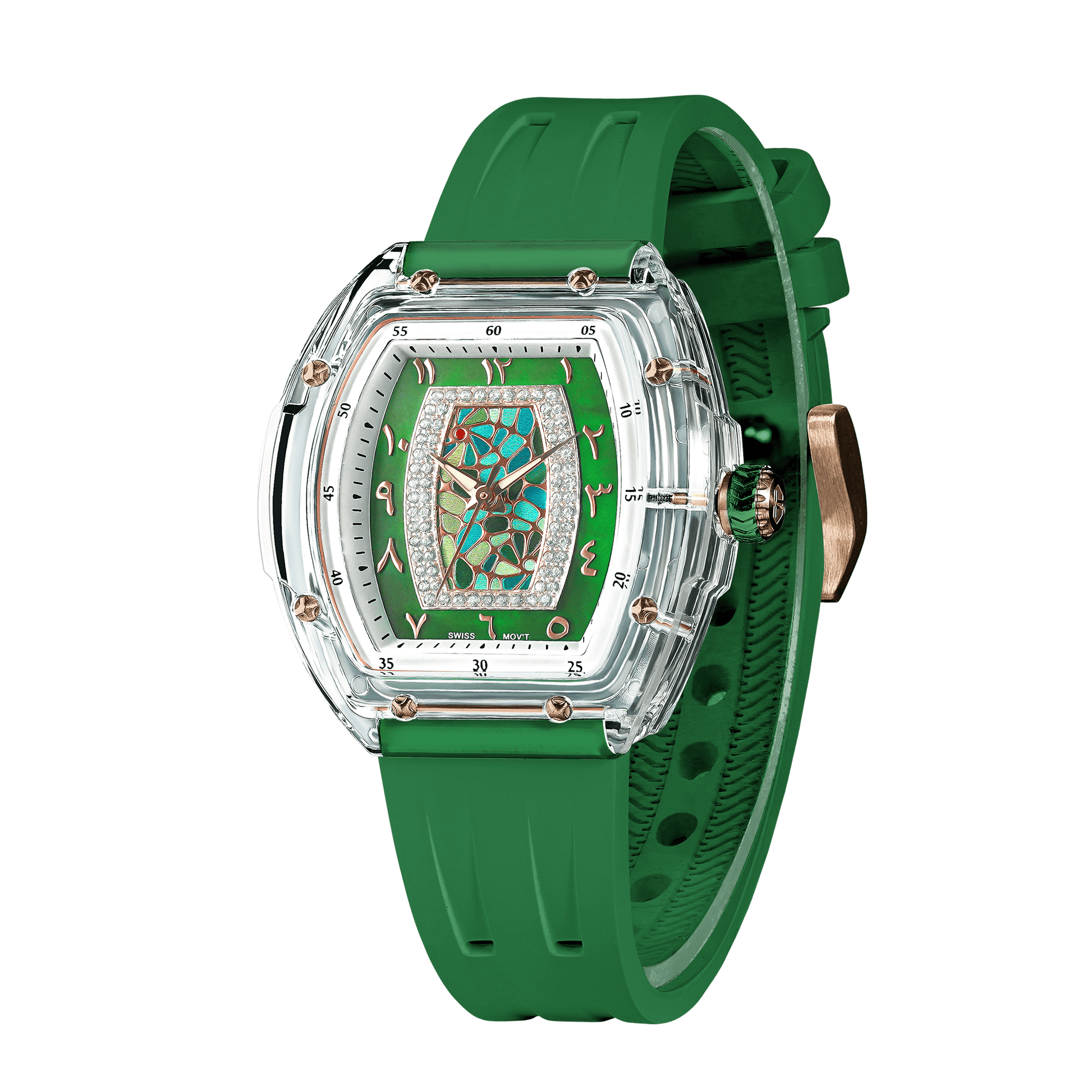 Official Tsar Bomba Swiss Acrylic Elemental Ladies Series Watch - TB8219 Nucleus Femme 02 - Top G Watches