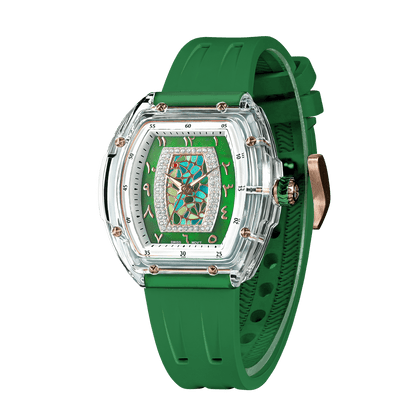 Official Tsar Bomba Swiss Acrylic Elemental Ladies Series Watch - TB8219 Nucleus Femme 02 - Top G Watches