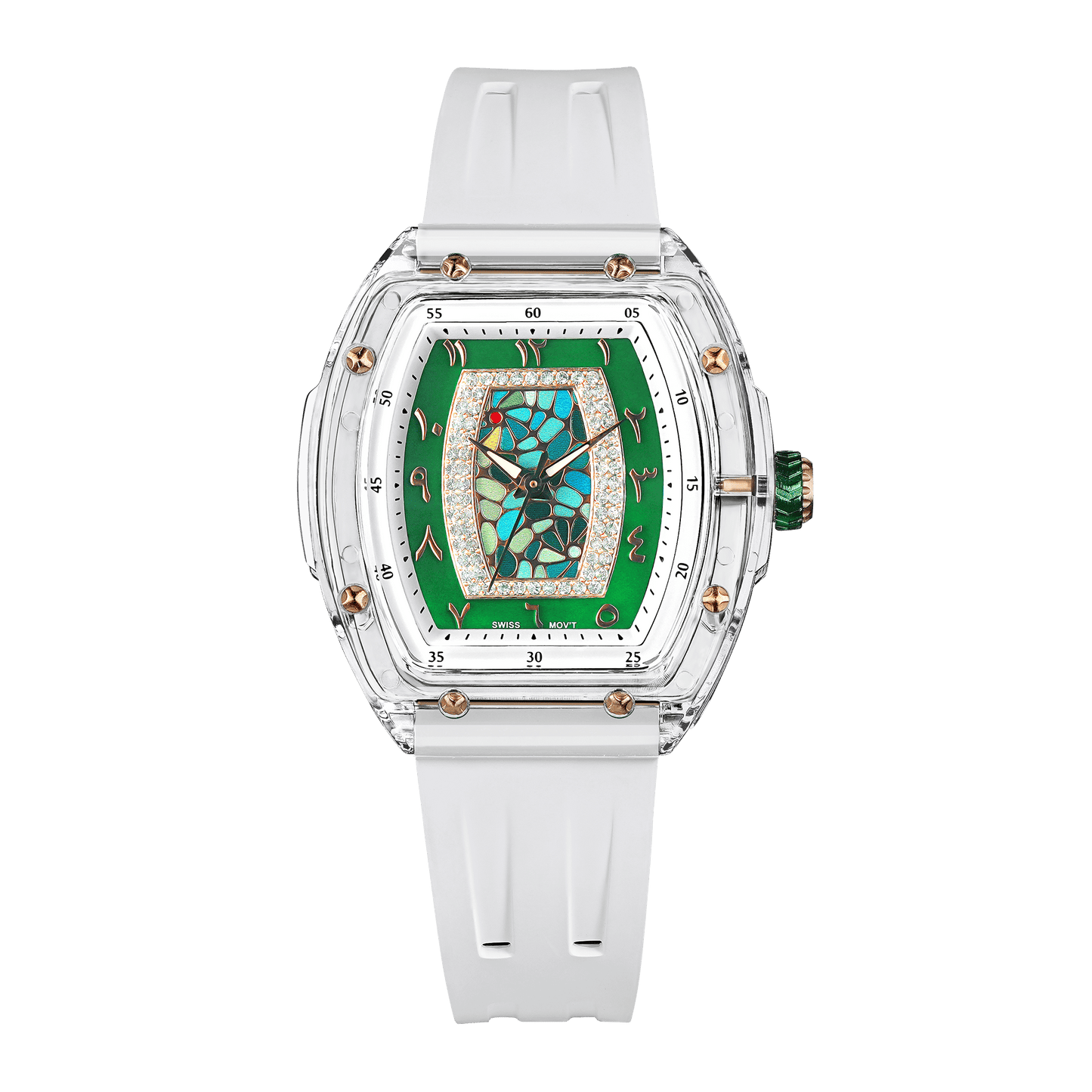 Official Tsar Bomba Swiss Acrylic Elemental Ladies Series Watch - TB8219 Nucleus Femme 02 - Top G Watches