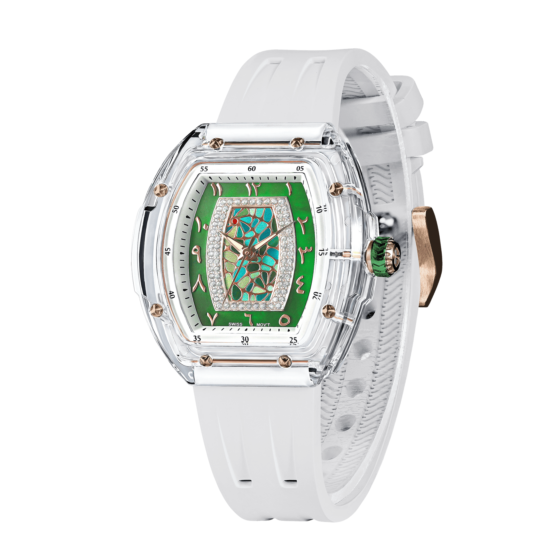 Official Tsar Bomba Swiss Acrylic Elemental Ladies Series Watch - TB8219 Nucleus Femme 02 - Top G Watches