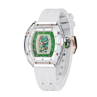 Official Tsar Bomba Swiss Acrylic Elemental Ladies Series Watch - TB8219 Nucleus Femme 02 - Top G Watches