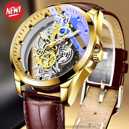Hollow Gear Skeletal Poedagar Luxury Automatic Mechanical Watch - Top G Watches