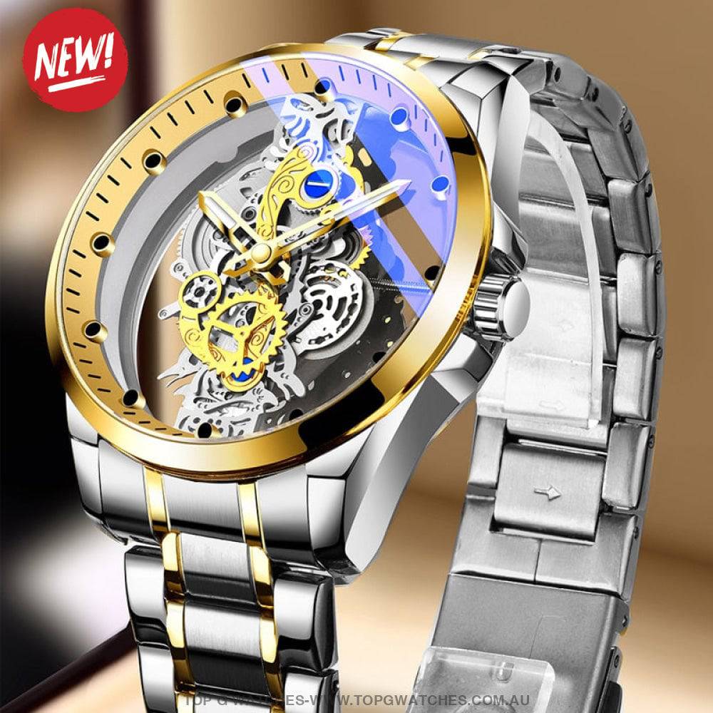 Hollow Gear Skeletal Poedagar Luxury Automatic Mechanical Watch - Top G Watches