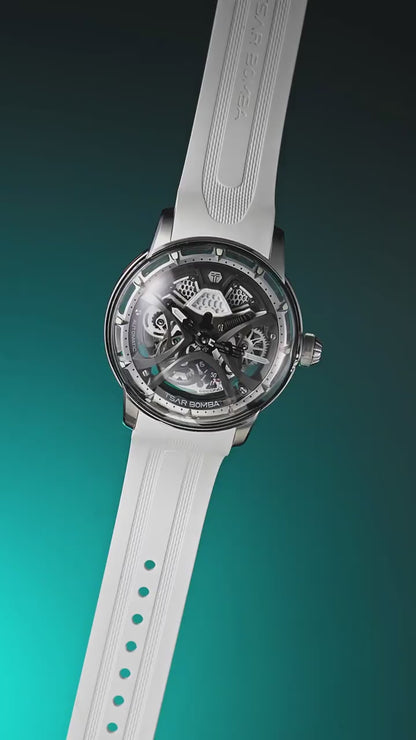 Official TSAR BOMBA Skunk Works T1 Skeleton Automatic Watch