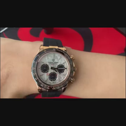 Pagani Design Elite Automatic Mechanical Sapphire-Glass Chronograph Watch - PD1664