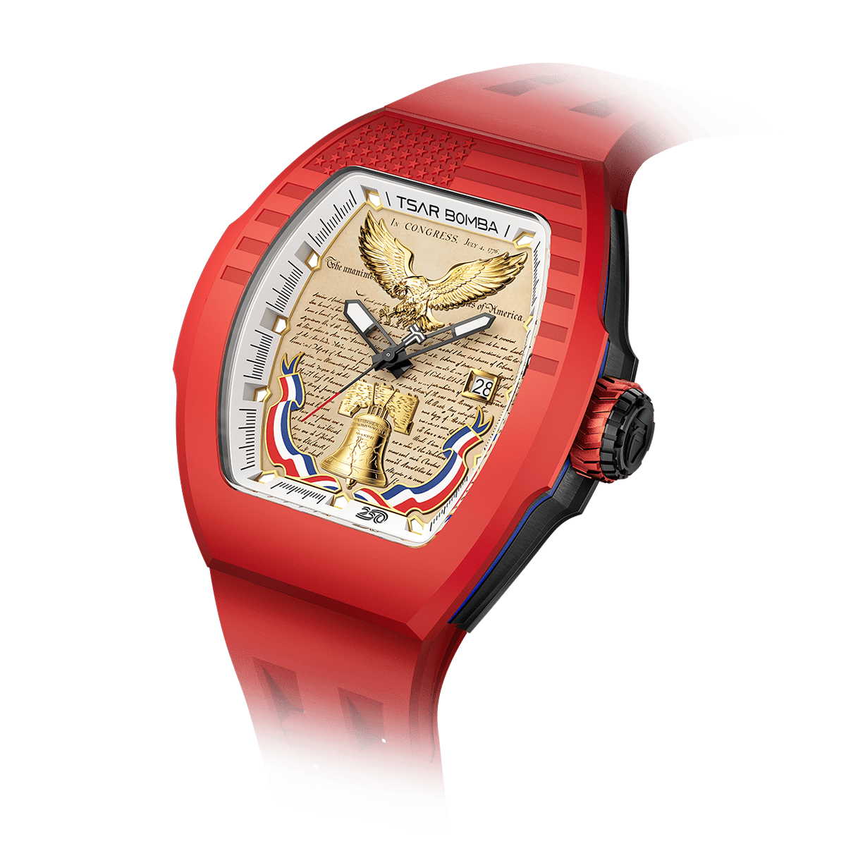 Official TSAR BOMBA TB8218R Minuteman 1776 Limited Edition | 250th Anniversary Automatic Watch