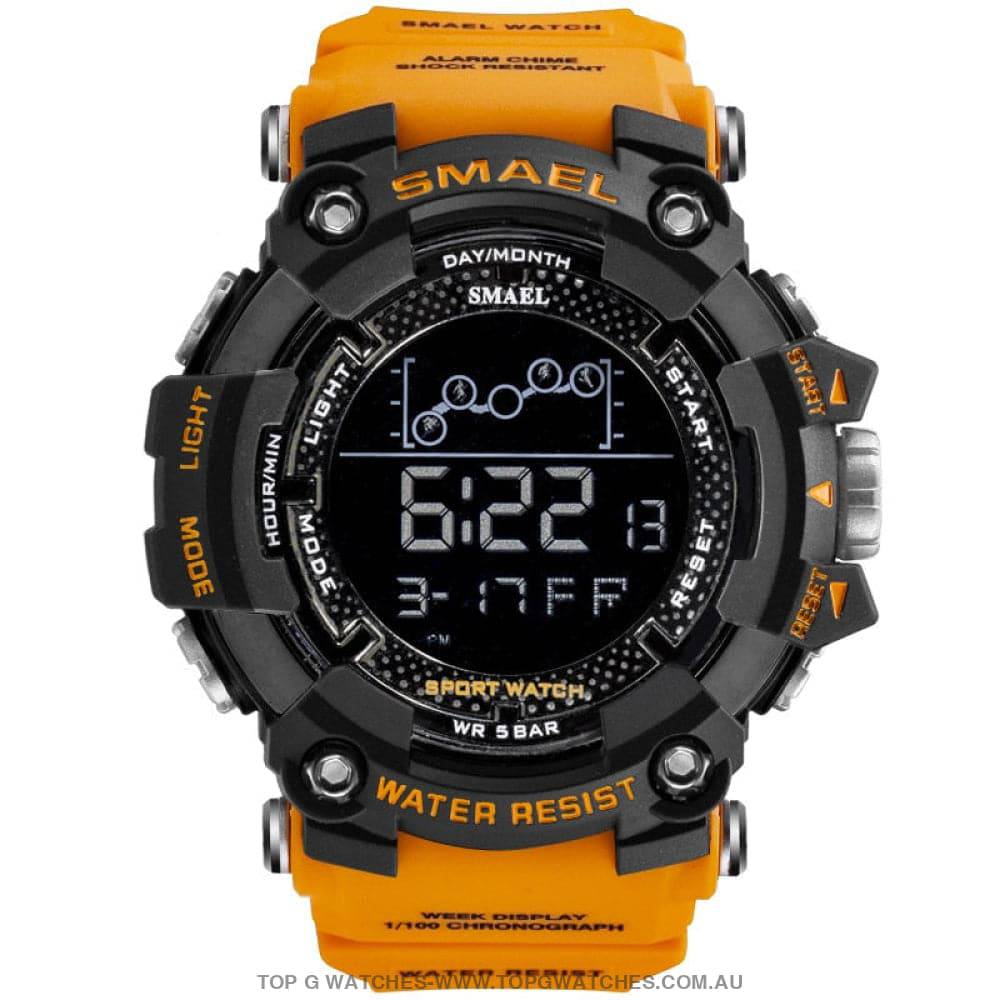 Military Top Smael Men's Fitness 50M Waterproof Digital Sports Watch - Top G Watches