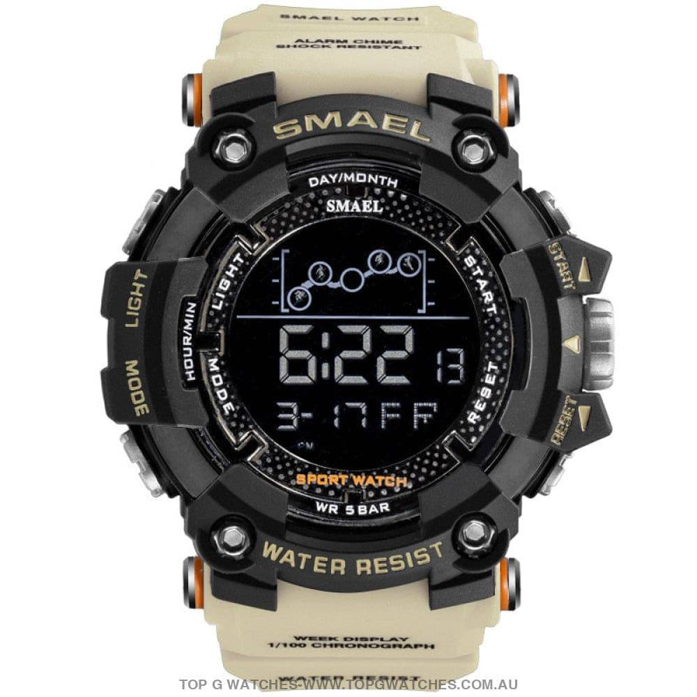 Military Top Smael Men's Fitness 50M Waterproof Digital Sports Watch - Top G Watches