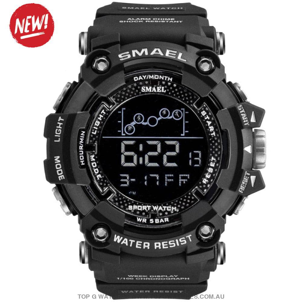 Military Top Smael Men's Fitness 50M Waterproof Digital Sports Watch - Top G Watches