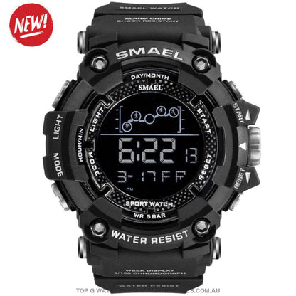Military Top Smael Men's Fitness 50M Waterproof Digital Sports Watch - Top G Watches