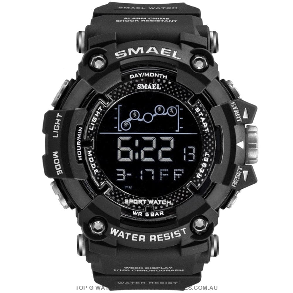 Military Top Smael Men's Fitness 50M Waterproof Digital Sports Watch - Top G Watches