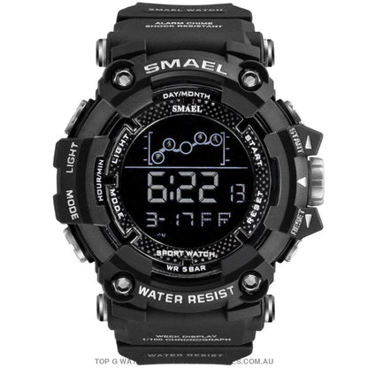 Military Top Smael Men's Fitness 50M Waterproof Digital Sports Watch - Top G Watches