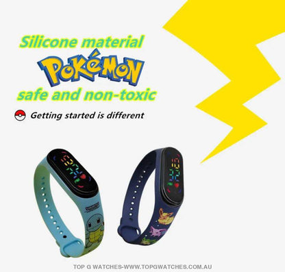 Smart-LED Digital Pokémon Gotta Catch 'Em All - Smart Electronic Silicone Watch - Top G Watches