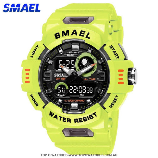Smart SMAEL Sports Dual Display LED Digital-Analog Waterproof Watch - Top G Watches