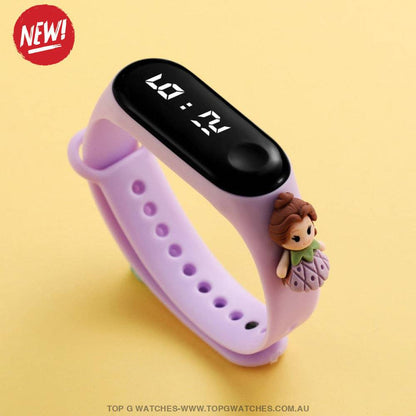 Waterproof Smart Touch Screen Digital Led Cartoon Sports Kid's Watch - Top G Watches