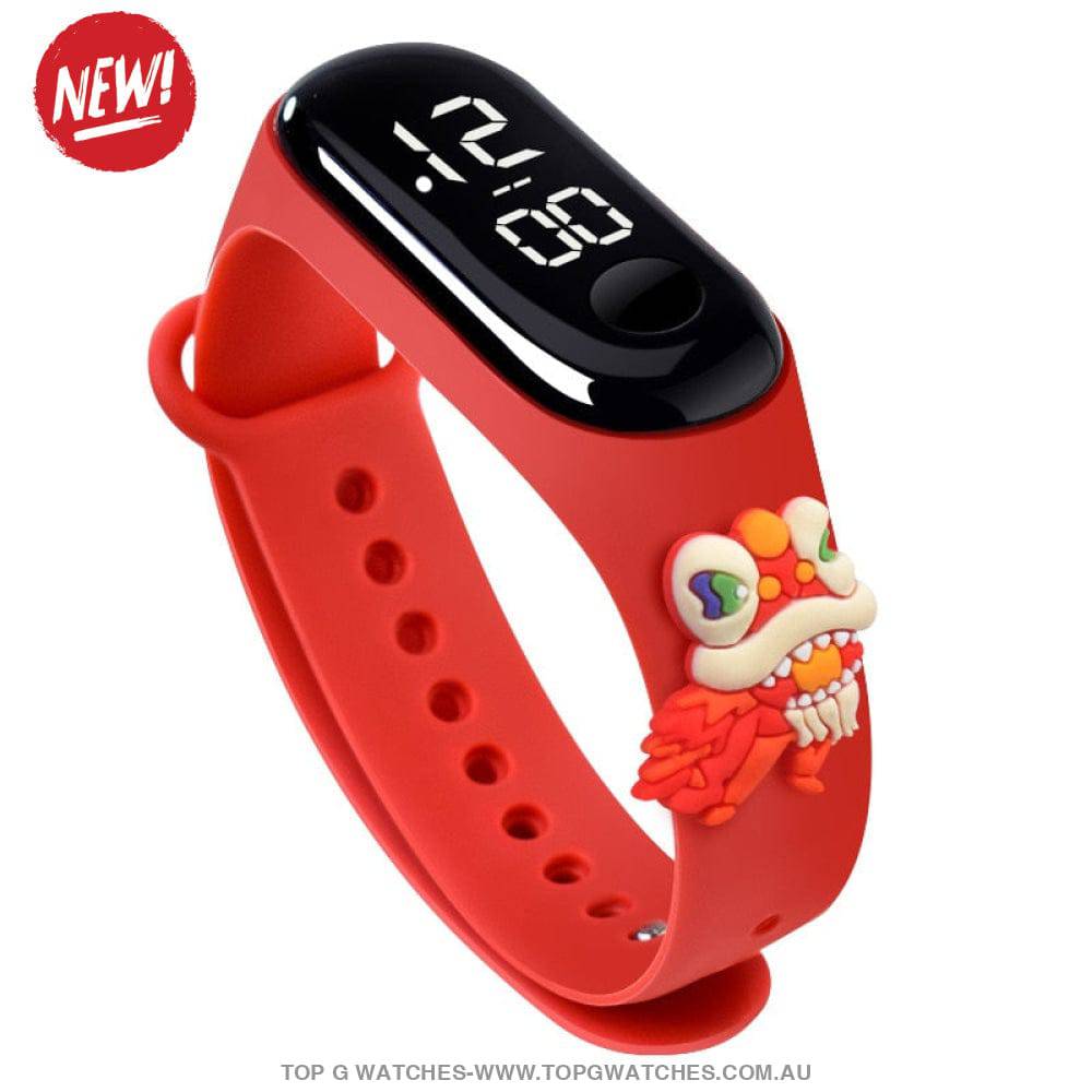 Waterproof Smart Touch Screen Digital Led Cartoon Sports Kid's Watch - Top G Watches