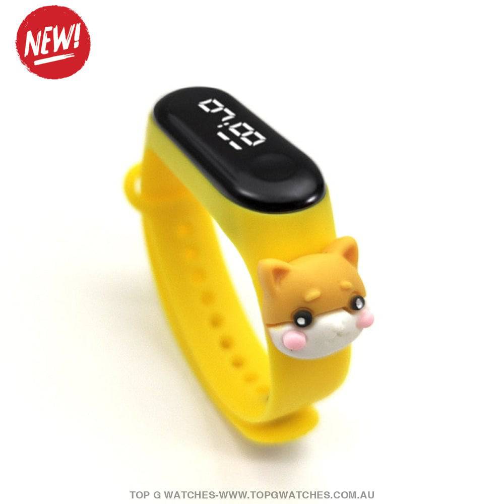 Waterproof Smart Touch Screen Digital Led Cartoon Sports Kid's Watch - Top G Watches