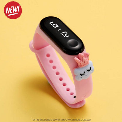 Waterproof Smart Touch Screen Digital Led Cartoon Sports Kid's Watch - Top G Watches