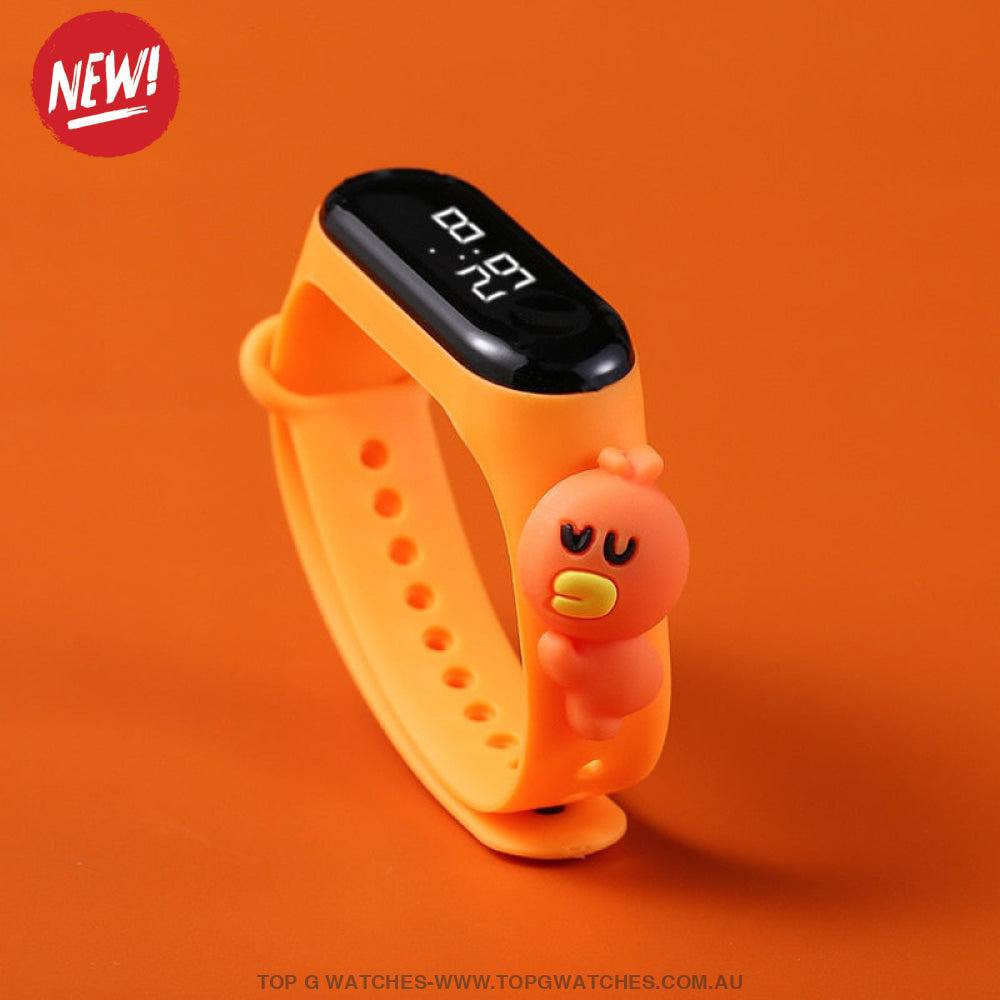 Waterproof Smart Touch Screen Digital Led Cartoon Sports Kid's Watch - Top G Watches