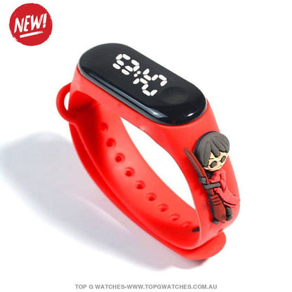 Waterproof Smart Touch Screen Digital Led Cartoon Sports Kid's Watch - Top G Watches