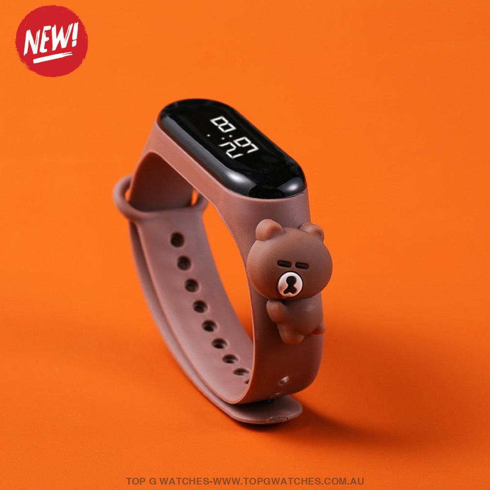 Waterproof Smart Touch Screen Digital Led Cartoon Sports Kid's Watch - Top G Watches
