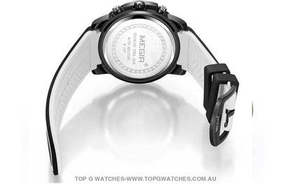 Trending Sports Touring Megir' Quartz Chronograph Sports 30M Waterproof Luminous 2097 Wristwatch - Top G Watches