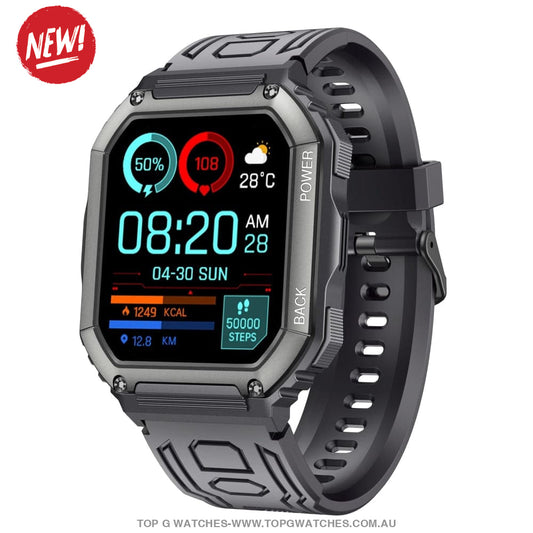 Stylish Sports Business Bluetooth Dial Calls Waterproof Fitness Heart Smart Watch - Top G Watches