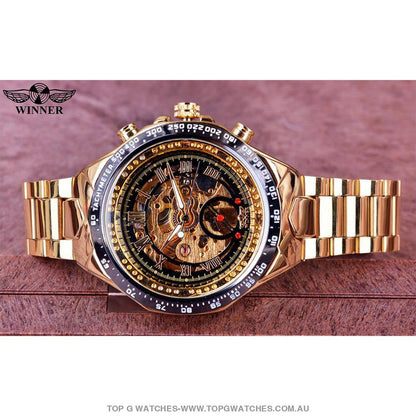 Winner Mechanical Self-Wind Business Casual Design Automatic Watch - Top G Watches