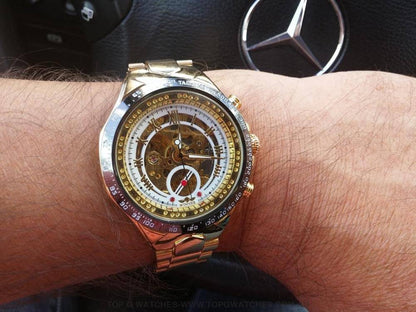 Winner Mechanical Self-Wind Business Casual Design Automatic Watch - Top G Watches