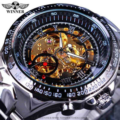 Winner Mechanical Self-Wind Business Casual Design Automatic Watch - Top G Watches