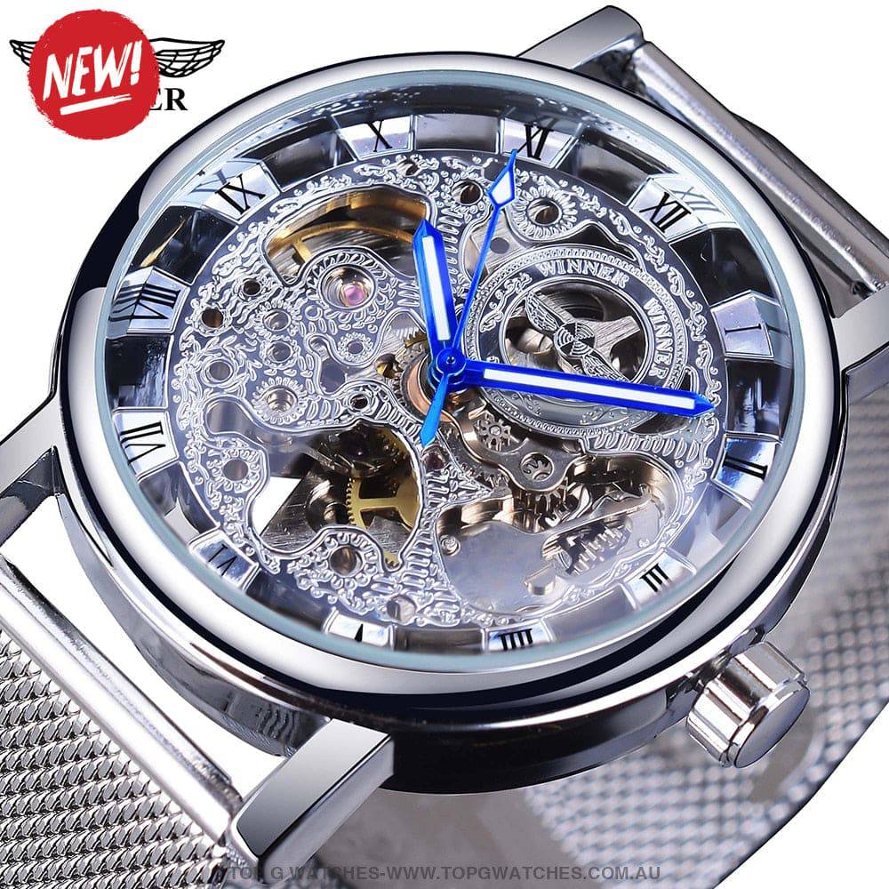 T-Winner Transparent Casual Business Automatic Mechanical Self-Wind Wristwatch - Top G Watches