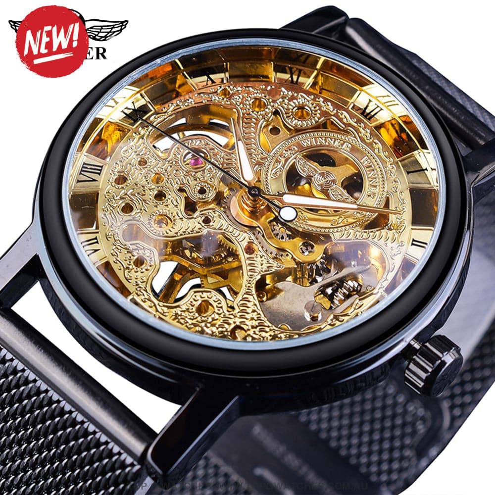 T-Winner Transparent Casual Business Automatic Mechanical Self-Wind Wristwatch - Top G Watches