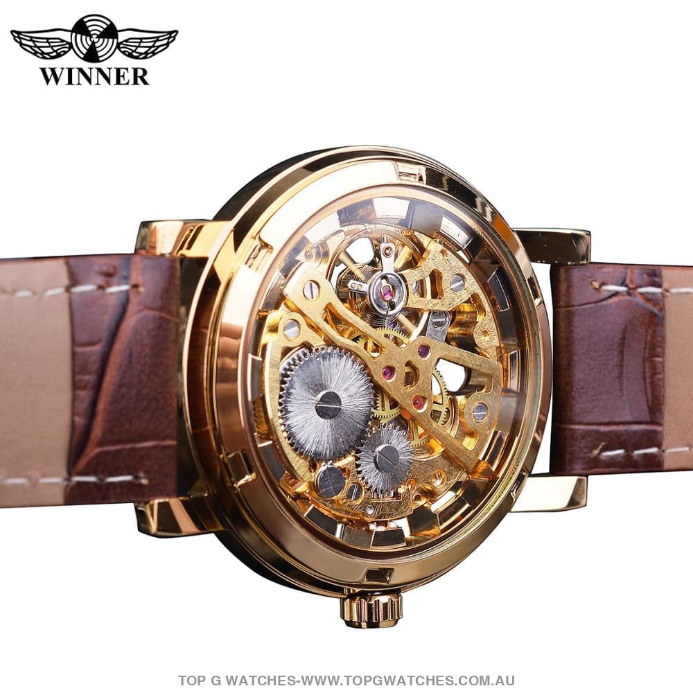T-Winner Transparent Casual Business Automatic Mechanical Self-Wind Wristwatch - Top G Watches