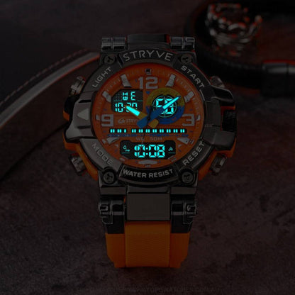 Top Sports Luxury Stryve Digital-Analog Dual Waterproof Sports Watch - Top G Watches