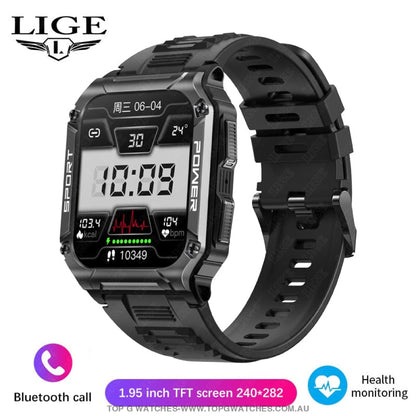 Ultimate Lige Apocalyptic Pro Compass Bluetooth Fitness Health Smart Watch Black Watches